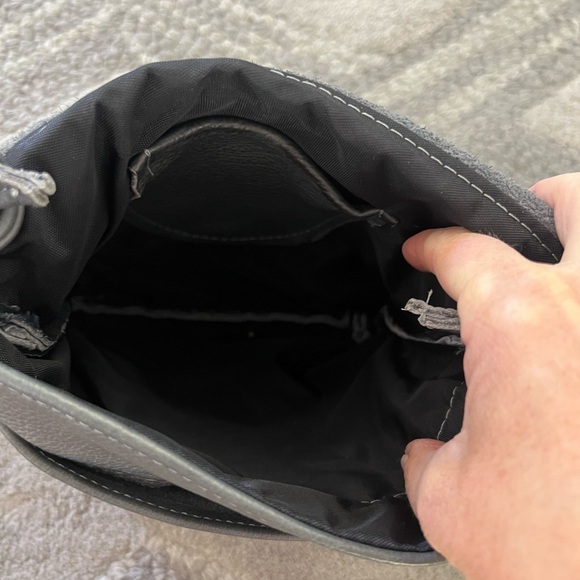 Leather purse with turquoise stone on flap. - Picture 5 of 6